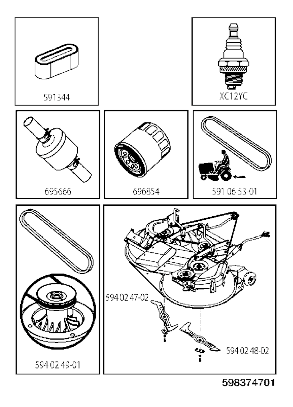 Explosionszeichnung Ersatzteile