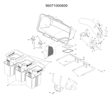 Husqvarna Zubehör für Aufsitzmäher 96071000800 Collector