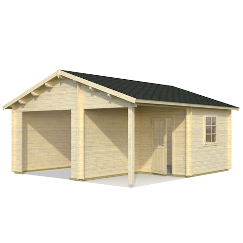Palmako Garage Roger 21,9+5,2 m² - 44 mm - ohne Tor
