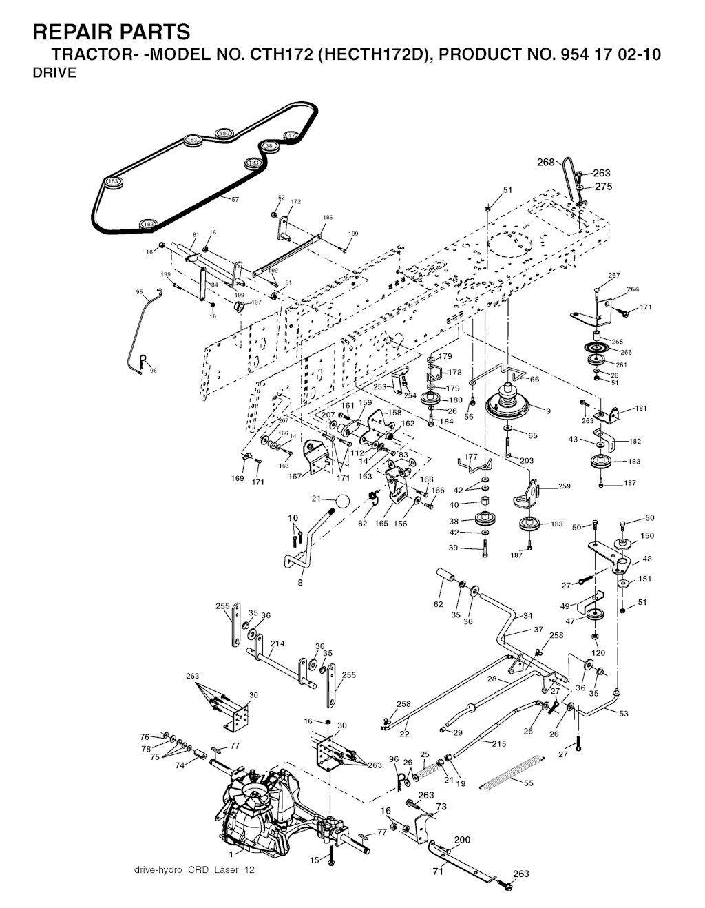 Explosionszeichnung Ersatzteile