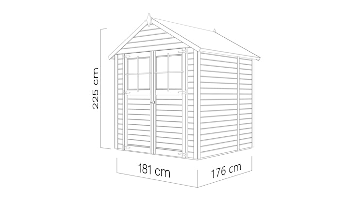 Bertilo Gerätehaus Osterbek 1/2/3/4 - 19 mm