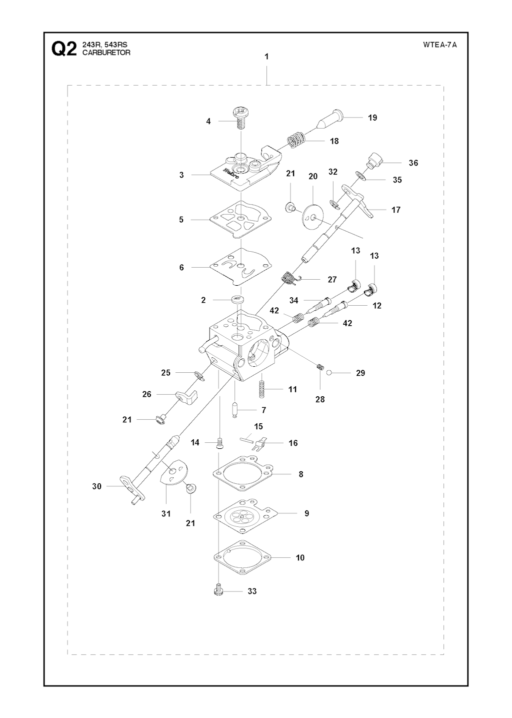 Explosionszeichnung Ersatzteile