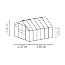Vorschaubild Vitavia Gewächshaus Mars 9900 inkl. 2 Dachfenstern - 9,9 m²