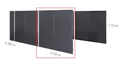 KGT Seitenelement groß für Aluminium Carport Elbe (1 Stück)