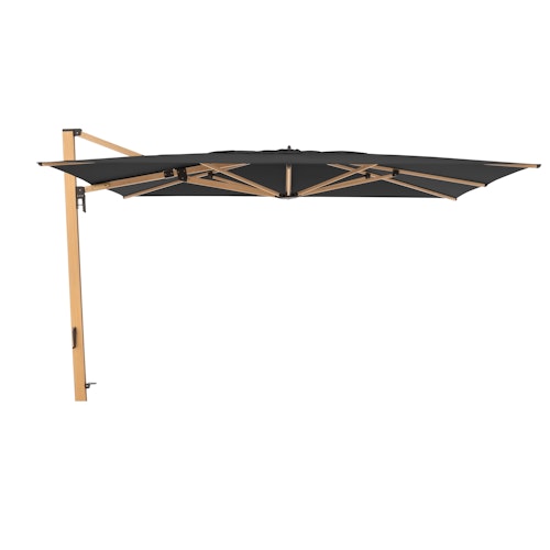 doppler Pendelschirm ALU WOOD 400 x 300 LED, Aluminium Esche-Optik / 100 % Polyester 180 g/m²