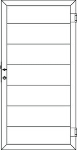 OSMO Multi-Fence Co-Extrusion Tor Anthrazit 89x178 cm