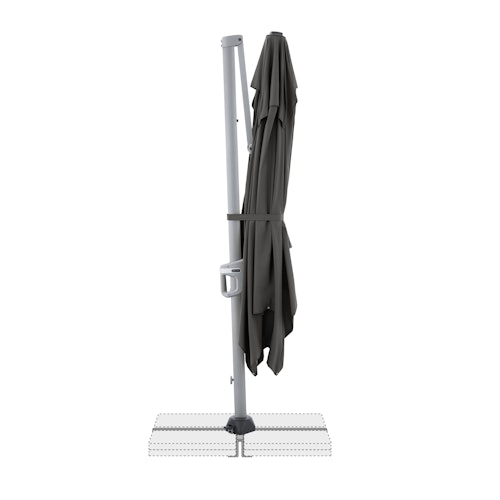 doppler Pendelschirm ACTIVE 260 x 350, Aluminium Silber / 100 % Polyester 180 g/m²