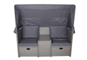 Vorschaubild Garden Pleasure Relax-Lounge SAINT-TROPEZ,  Polyrattan Grau / Kissen 100 % Polyester  Silbergrau