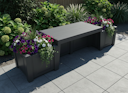 Vorschaubild KHW Gartenbank Berlin inkl. Pflanzkästen