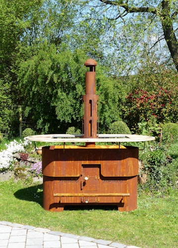 Badeko Feuertheke in Edelrostoptik