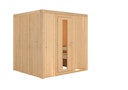 Vorschaubild Karibu Sauna Sodin mit Fronteinstieg 68 mm inkl. gratis 9 kW Bio-Saunaofen im Wert von 719 €