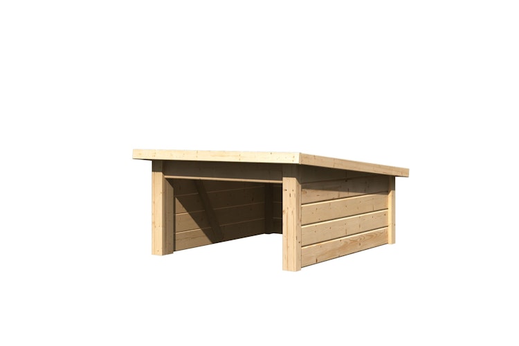 Karibu Rasenmähroboterhaus 2 Pultdach - B 73 x T 96 x 48 cm - 19 mm