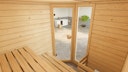 Vorschaubild Weka Sauna Valida Eck Gr. 2 mit Glastür+Fenster - Massivholzsauna 38 mm