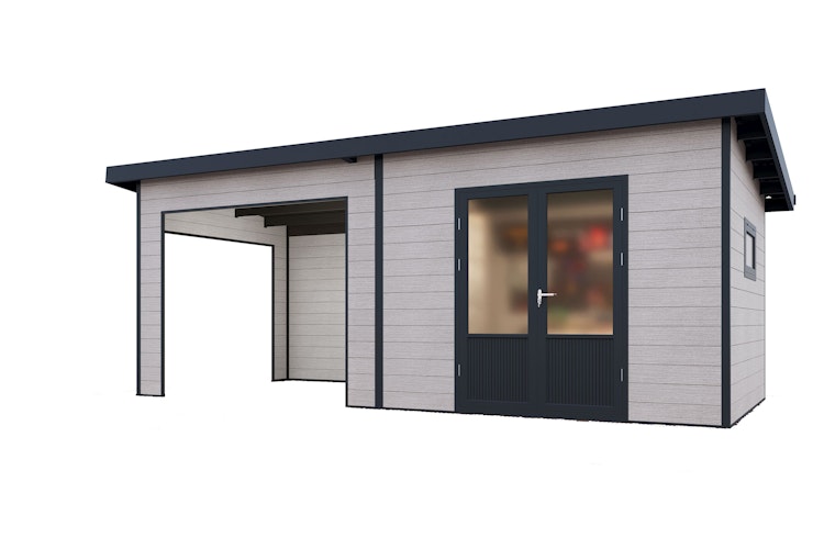 Wolff Finnhaus WPC Gartenhaus Tona 6024 - 28 mm