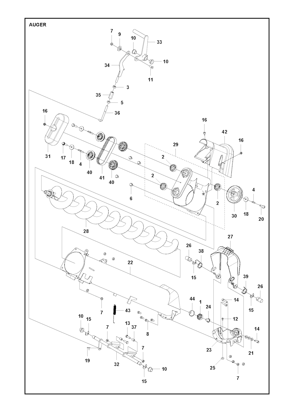 Explosionszeichnung Ersatzteile