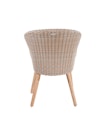 Vorschaubild Garden Pleasure Gartenmöbel Set FREMONT / VISALIA, Tisch Ø 110 + 4 Sessel, Akazie / Polyrattan Muskatnuss / Kissen 100 % Polyester Taupe
