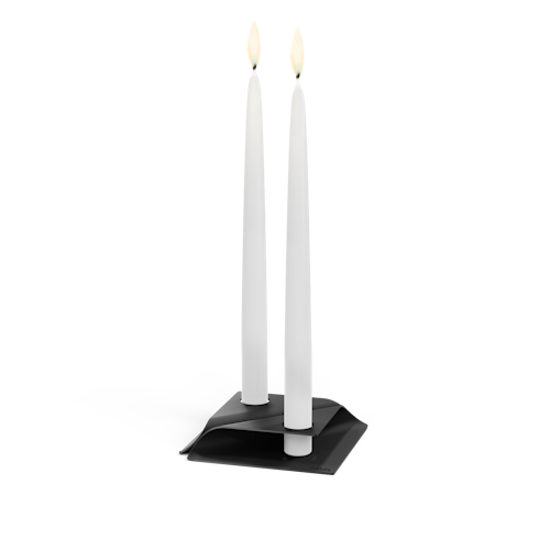 höfats Kerzenhalter SQUARE CANDLE schwarz