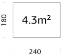 Vorschaubild Palmako Fundamentrahmen 2,4 x1,8 m (inkl. LogFoot)