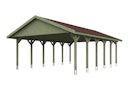 Vorschaubild Skan Holz Wallgau - Satteldach Doppelcarport Breite 620 cm