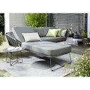 Vorschaubild Diamond Garden Daybed MILOS links, Edelstahl Dunkelgrau / Rope / Sunproof (100 % Polypropylen)