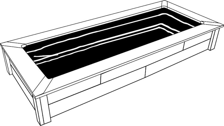 Ubbink Set Quadro Wood V Mirror - Holzverkleidung