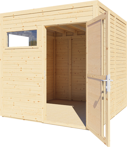 Bertilo Gartenhaus Cubus 2 - 19 mm
