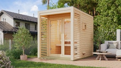 Karibu Gartensauna Saunahaus Angkor 1 inkl. gratis Saunaofen im Wert von 599,99 €