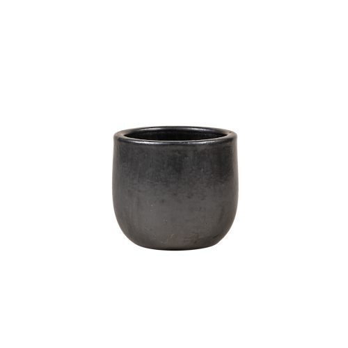 Vosteen Design Blumentopf / Pflanzgefäß Terrakotta schwarz ø 28 cm x H 24 cm