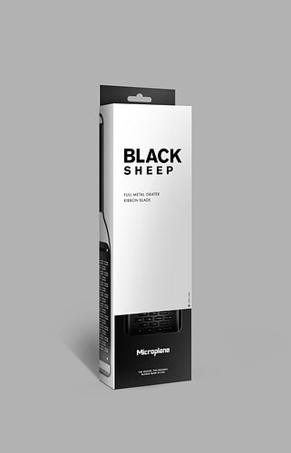 Microplane 2-Wege Schneide BLACK SHEEP Black Steel