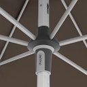 Vorschaubild doppler Mittelmastschirm EXPERT 220 x 140 Auto-Tilt, Aluminium Silber / 100 % Polyester 180 g/m²