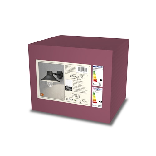 Konstsmide Wandleuchte Vega, versch. Farben 