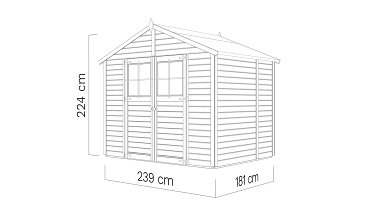 Bertilo Gerätehaus Osterbek 1/2/3/4 - 19 mm