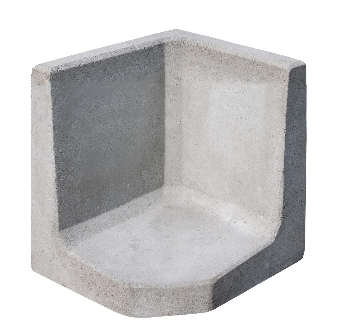 Diephaus Gestaltungselement-ECKE GRAU 40/40/40 CM