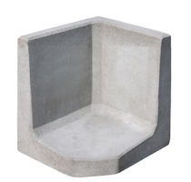 Diephaus Gestaltungselement-ECKE GRAU 40/40/40 CM