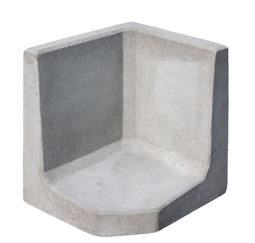 Diephaus Gestaltungselement-ECKE GRAU 40/40/40 CM