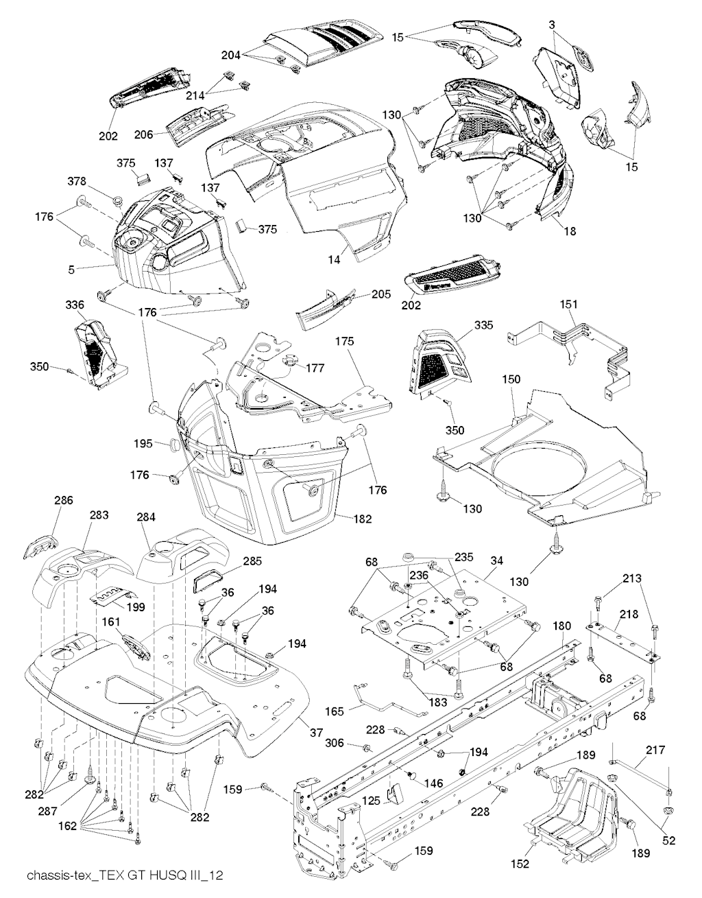 Explosionszeichnung Ersatzteile