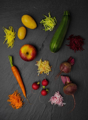 Microplane 2-Wege Schneide GOURMET Rot