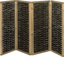 T&J PAULINA Weiden-Paravent 4-teilig
