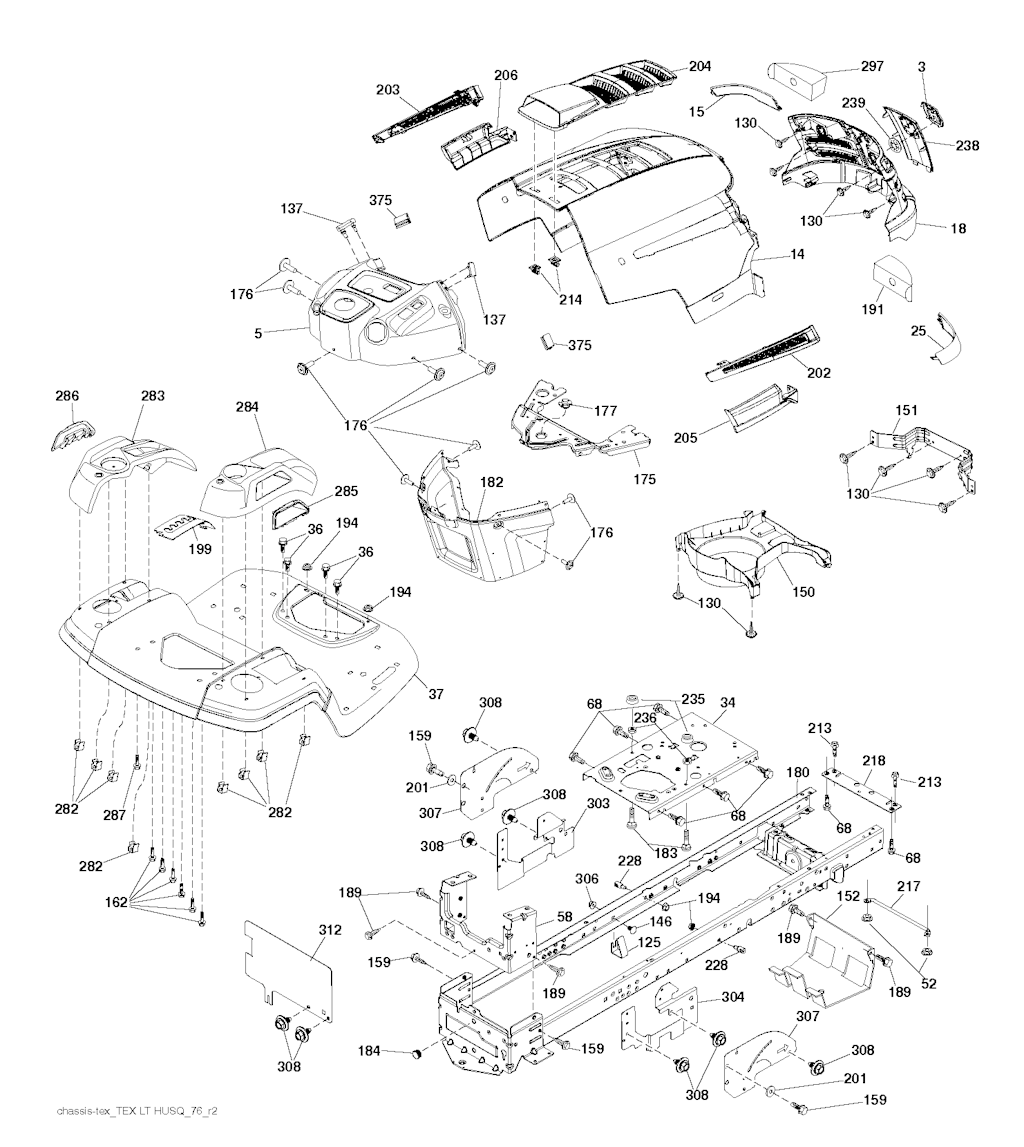 Explosionszeichnung Ersatzteile
