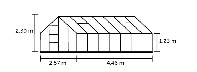 Halls Gewächshaus Universal - 11,5 m²