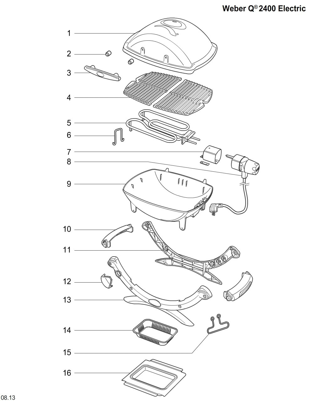 Explosionszeichnung Ersatzteile