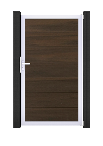 GroJa Solid Grande Tor Standard 1-flügelig mit Aluminiumrahmen