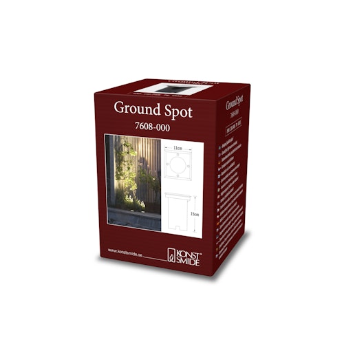 Konstsmide Bodeneinbaustrahler Halogen, 230V, viereckig (7608-000)