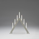 Vorschaubild Konstsmide Weihnachtsbeleuchtung  Holzleuchter mattgrau lackiert 50cm