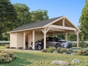 Vorschaubild Palmako Carport Robert 40,6 m² mit Geräteraum
