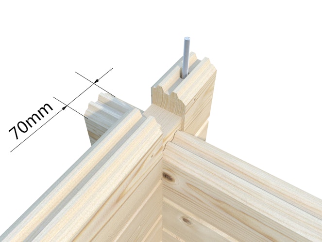 Palmako Gartenhaus Helena 15,1 m² - 70 mm