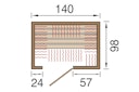 Vorschaubild Weka Infrarotkabine Ranua Gr. 2 mit Fronteinstieg