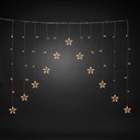 Vorschaubild Konstsmide Weihnachtsbeleuchtung  LED Lichtervorhang 12 klare Sterne