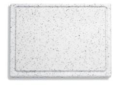DICK Schneidebrett mit Saftrille weißmarmoriert 26,5 x 32,5 x 1,8 cm