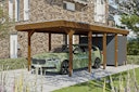 Vorschaubild Skan Holz Carport Friesland Hybrid Set 12 314x708 cm inkl. Abstellraum